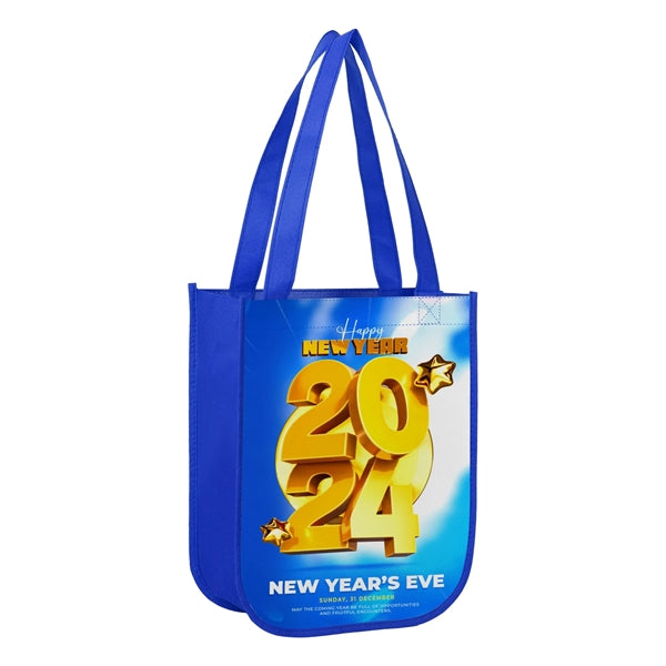 Small Laminated Curved Bottom Non Woven Gift Bag