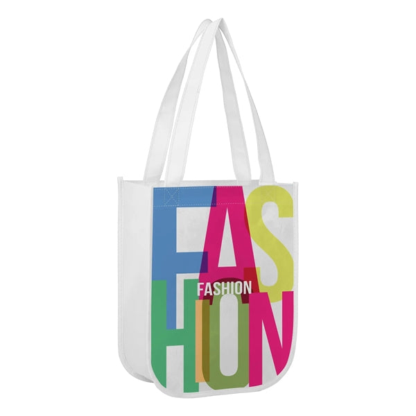 Small Laminated Curved Bottom Non Woven Gift Bag