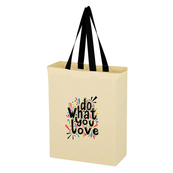 Full Color Natural Cotton Canvas Tote Bag