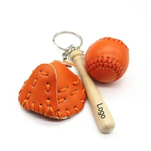 Mini Baseball Keychain