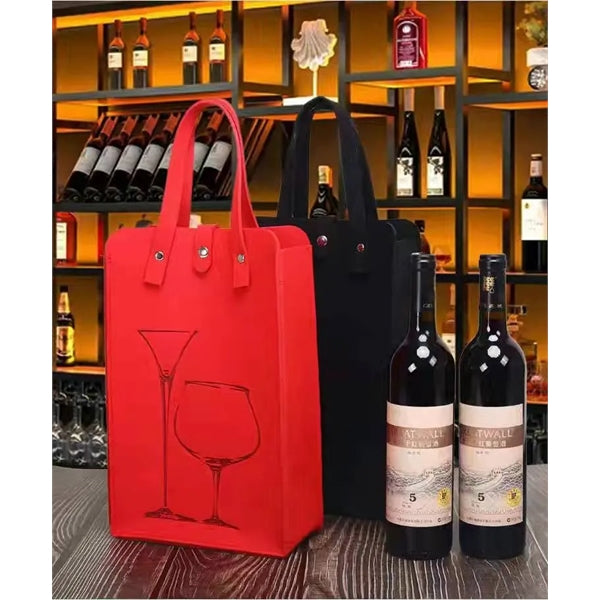 Double Wine Carrier Bag Elegant Gift Packaging