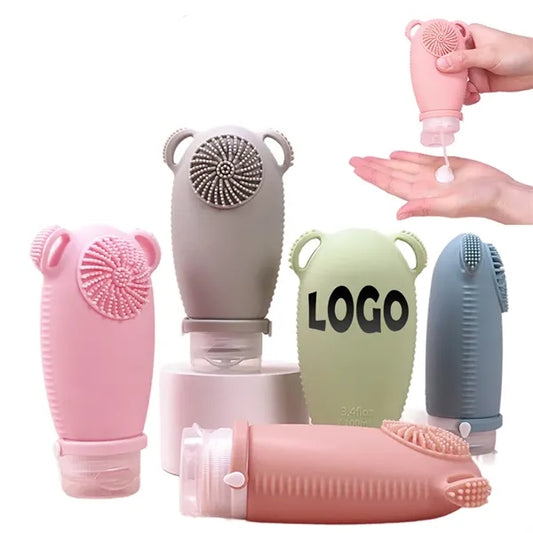 Silicone Travel Bottles Set for Facial Care Products