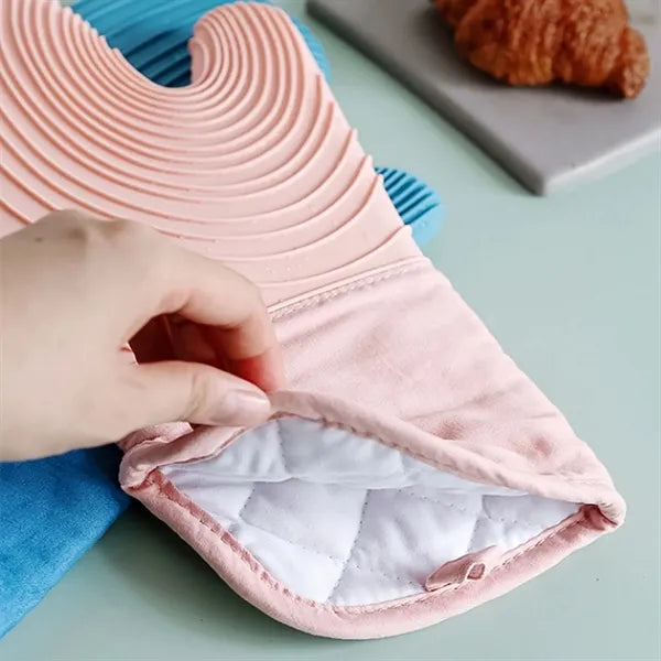 Silicone Heat Insulated Mittens