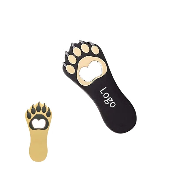 Bear Paw Bottle Opener Magnet