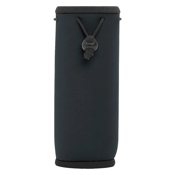 20 Oz Neoprene Bottle Insulated Drawstring Bag With Clip