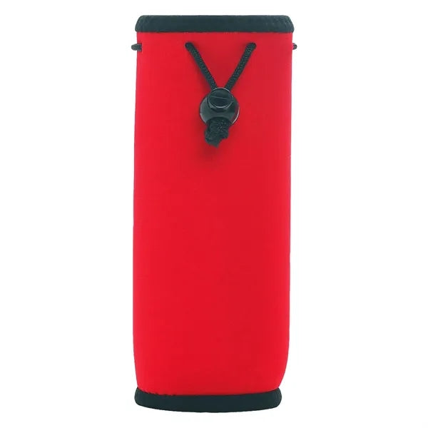 20 Oz Neoprene Bottle Insulated Drawstring Bag With Clip