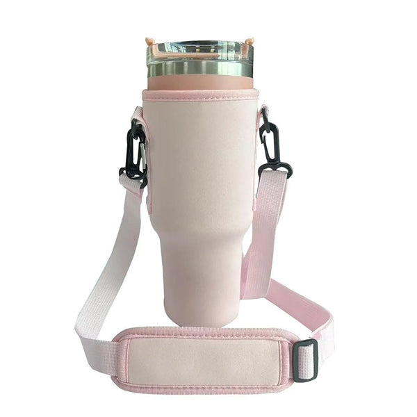 40 Oz Insulated Tumbler Sleeve Bag With Strap & Carabiner