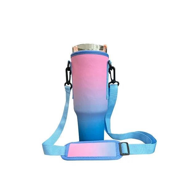 40 Oz Insulated Tumbler Sleeve Bag With Strap & Carabiner