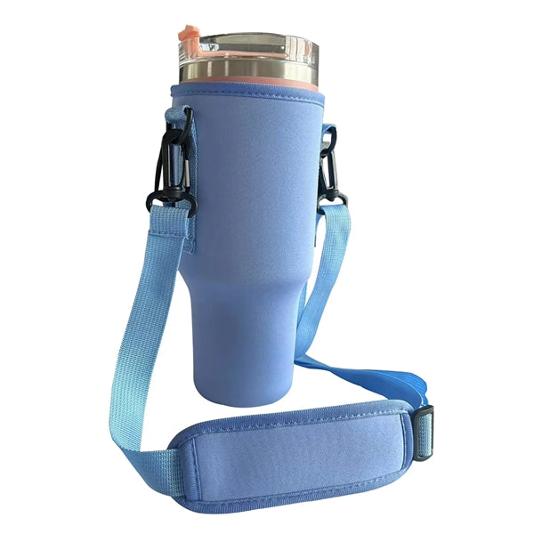 40 Oz Insulated Tumbler Sleeve Bag With Strap & Carabiner