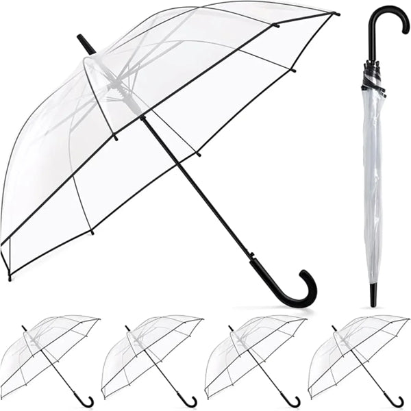 Promotion 46" Arc Clear Rain Bubble Umbrella
