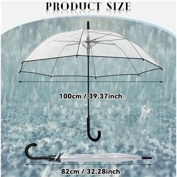 Promotion 46" Arc Clear Rain Bubble Umbrella