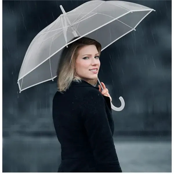 Promotion 46" Arc Clear Rain Bubble Umbrella
