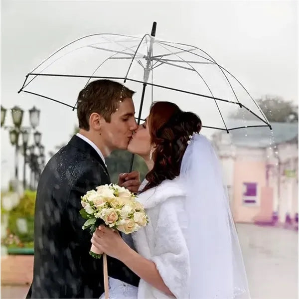 Promotion 46" Arc Clear Rain Bubble Umbrella