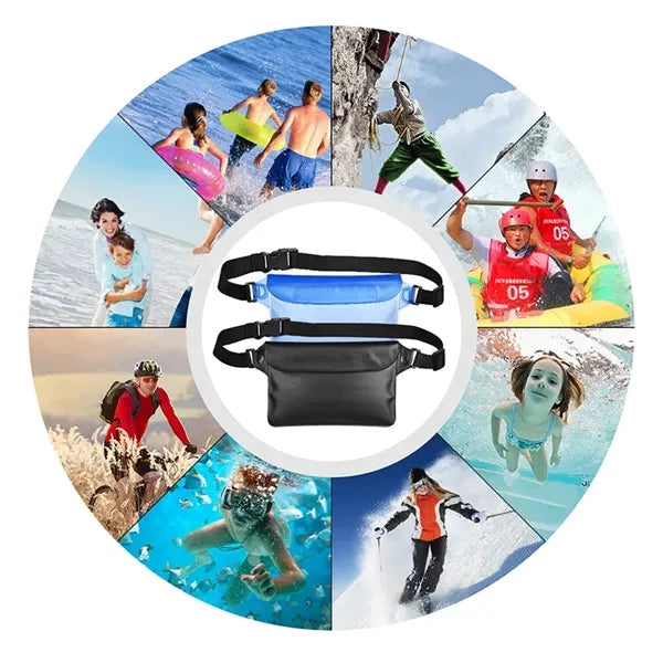 PVC Waterproof Phone Pouch for Rafting Outdoor Waist Bag