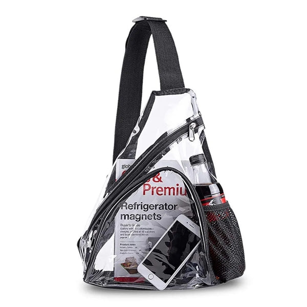 Clear PVC Waterproof Security Crossbody Shoulder Bag