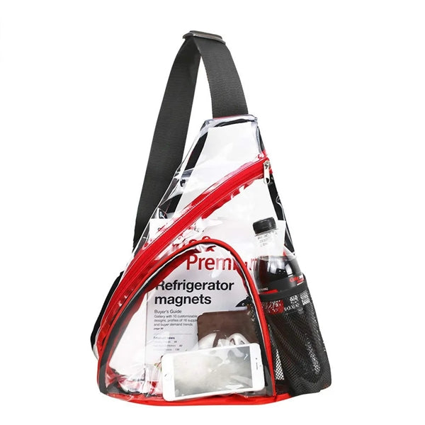 Clear PVC Waterproof Security Crossbody Shoulder Bag