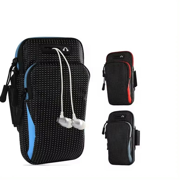 Stitching Color Waterproof Phone Arm Band