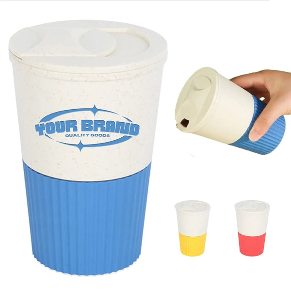 16oz Outdoor Portable Lightweight Wheat Straw Coffee Mug