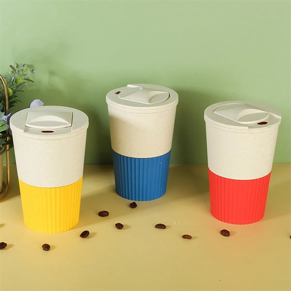 16oz Outdoor Portable Lightweight Wheat Straw Coffee Mug