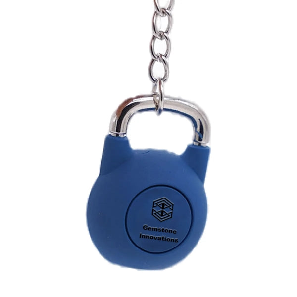 Rubber Kettlebell Shaped Keychain