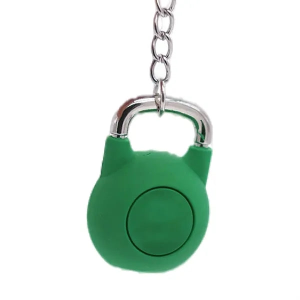 Rubber Kettlebell Shaped Keychain