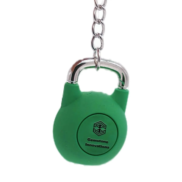 Rubber Kettlebell Shaped Keychain