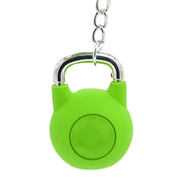 Rubber Kettlebell Shaped Keychain
