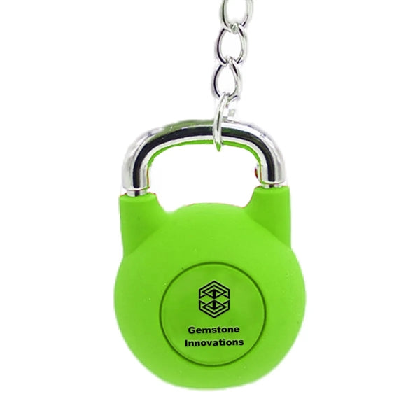 Rubber Kettlebell Shaped Keychain