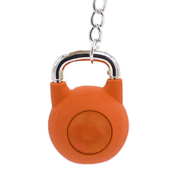 Rubber Kettlebell Shaped Keychain
