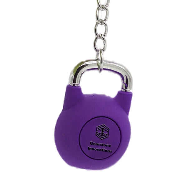Rubber Kettlebell Shaped Keychain