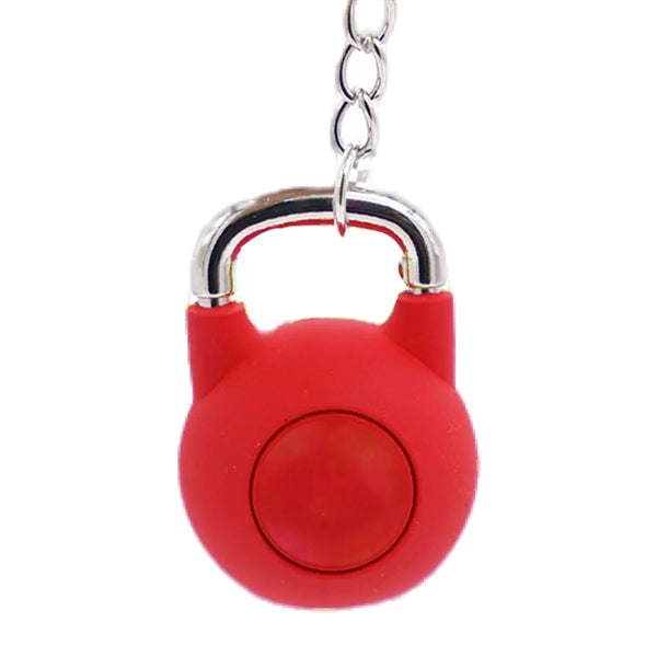 Rubber Kettlebell Shaped Keychain