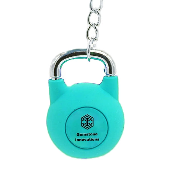 Rubber Kettlebell Shaped Keychain