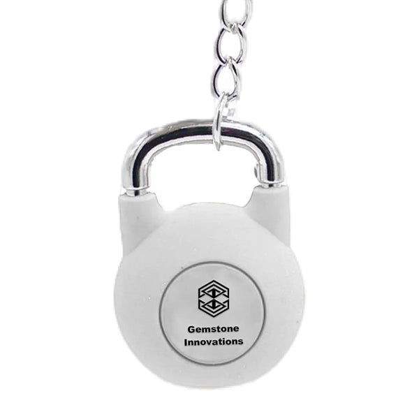 Rubber Kettlebell Shaped Keychain