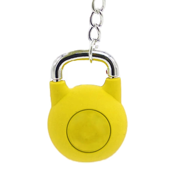 Rubber Kettlebell Shaped Keychain
