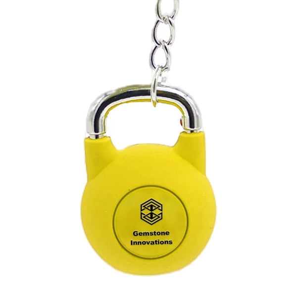 Rubber Kettlebell Shaped Keychain