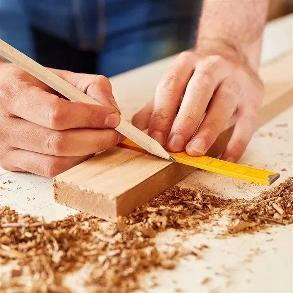 A wooden classroom pencil is designed in hexagonal appearanc