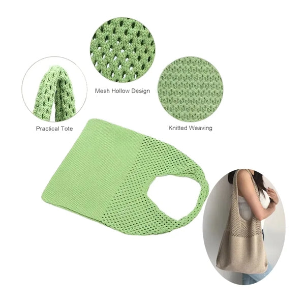 Summer Hobo Crochet Beach Tote Shoulder Bag For Women