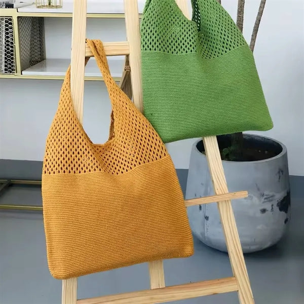 Summer Hobo Crochet Beach Tote Shoulder Bag For Women