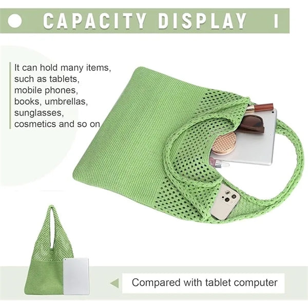 Summer Hobo Crochet Beach Tote Shoulder Bag For Women