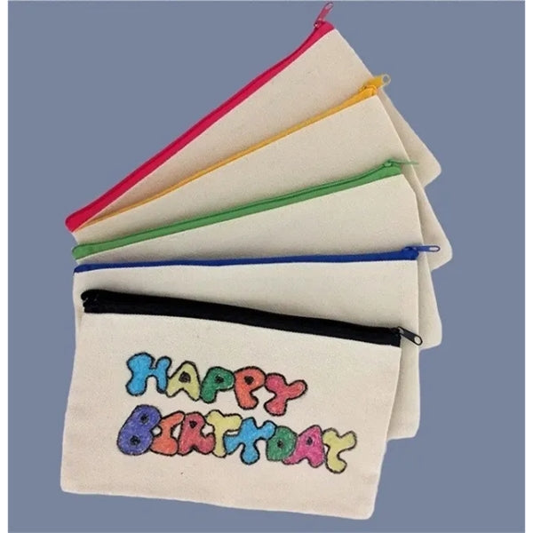 Canvas Zippered Pouch