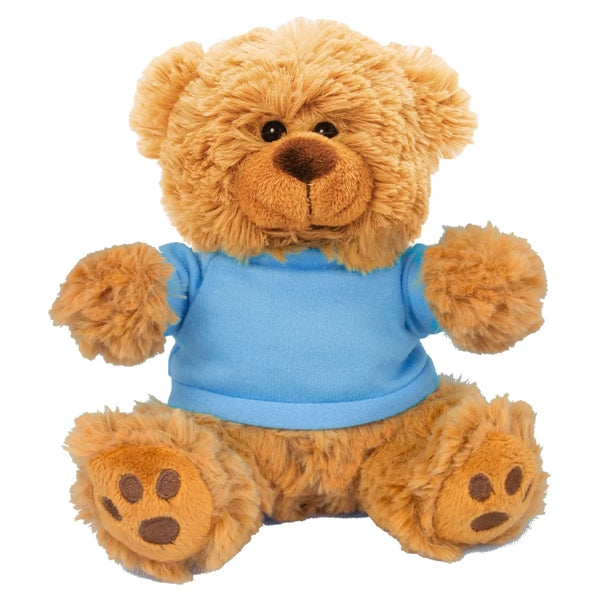 6" Plush Bear w/Choice of T-Shirt Color