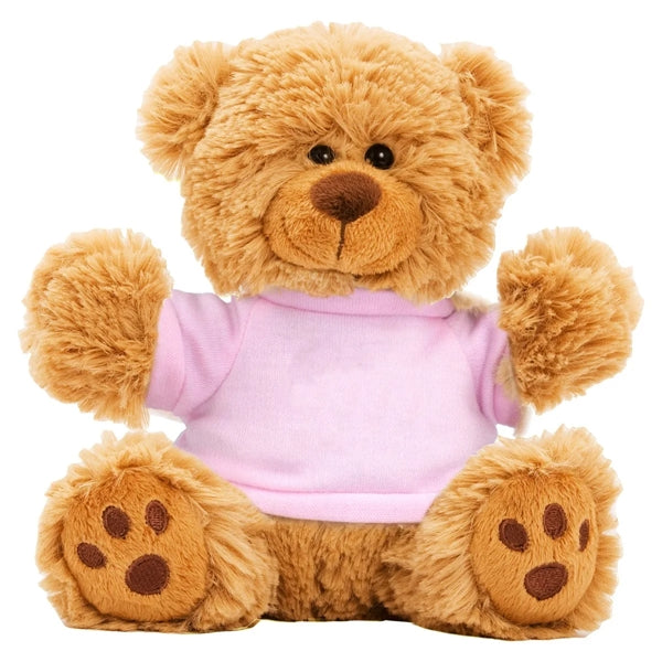 6" Plush Bear w/Choice of T-Shirt Color