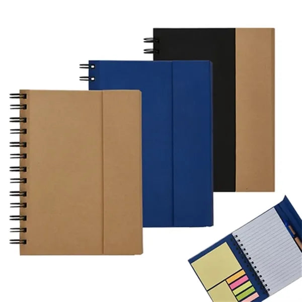 Portable Multi-function Notebook Set with Note Sticker and P