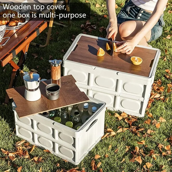 Large Capacity Foldable Storage Box with Handle