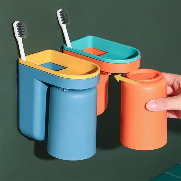 Wall-Mounted Toothbrush Storage Box