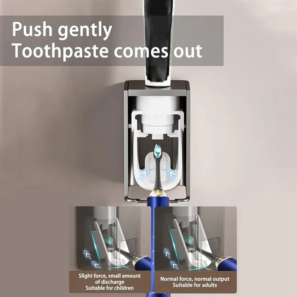 Toothbrush Holder Automatic Toothpaste Dispenser