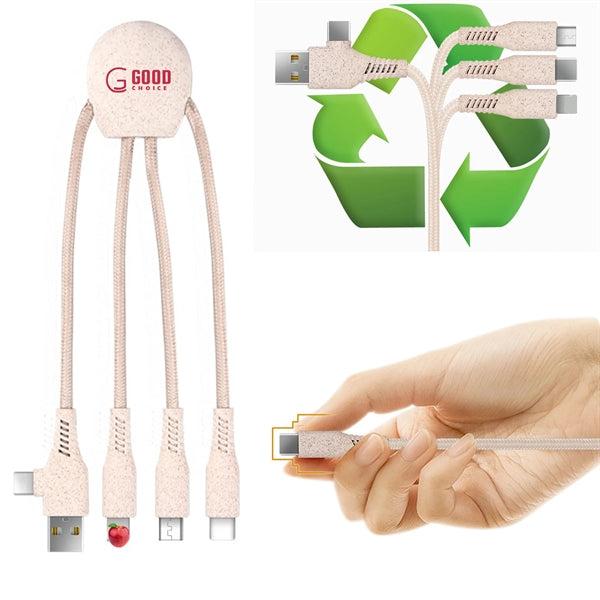 4 In 1 Biodegradable Eco-Friendly USB Charging Cables