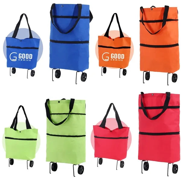 2 In 1 Foldable Shopping Portable Cart