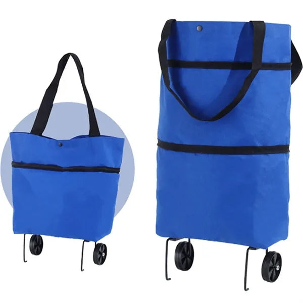 2 In 1 Foldable Shopping Portable Cart