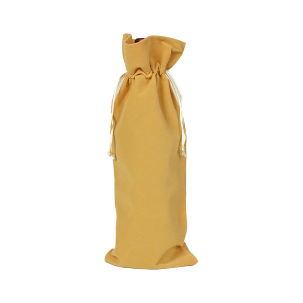 Velvet Wine Drawstring Bag